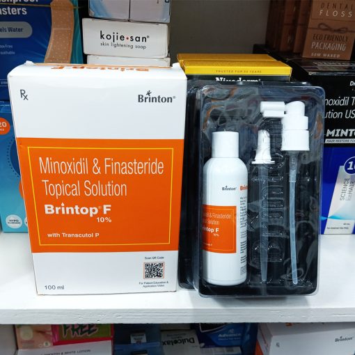 Brintop F 10% Minoxidil Topical Solution Hair Regain & Hair Fall Controll -100ml - Image 2
