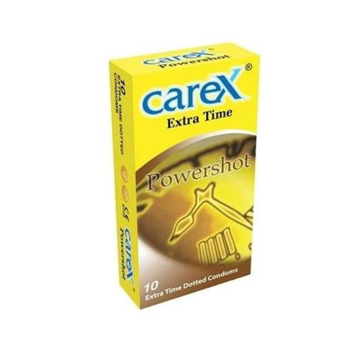 Carex Extra Time Powershot Dotted Condom – 10Pcs