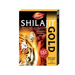 Dabur Shilajit Gold Premium Vitality supliment -10 capsule