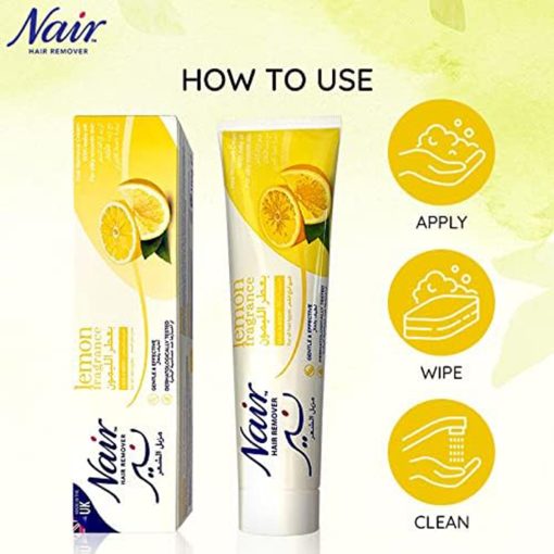 Nair Lemon Fragrance Hair Removal Cream For Legs & Body 110g - Image 4