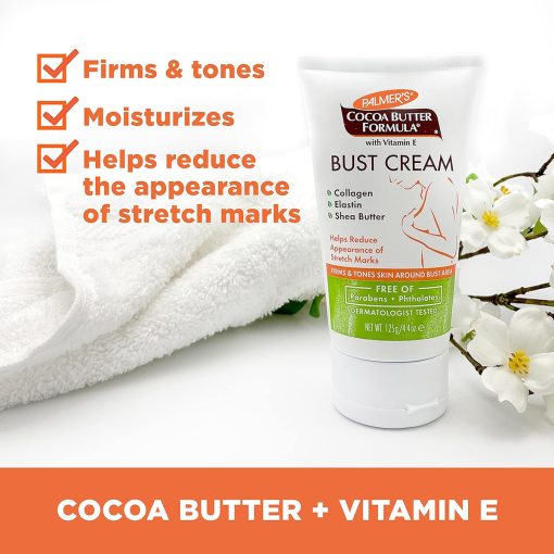 Palmer's Cocoa Butter Formula Bust Cream for Pregnancy Skin Care 125ml - Image 2