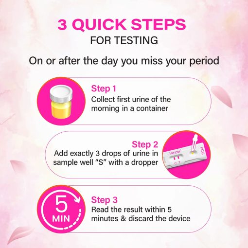 i-Know One Step Pregnancy Testing Kit (5 Pcs Combo) - Image 5