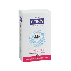 Beboy Air Thin Invisible Extra Time (Raat Ki Raani) Condom – 10pcs