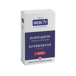 Beboy Avant-Grade Super Dotted Condom (Strawberry Flavour) – 12Pcs