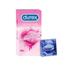 Durex Extra Thin Bubblegum Flavoured Condom – 10Pcs
