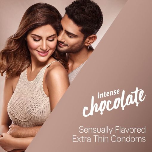 Durex Extra Thin Intense Chocolate Flavoured Condom - 10Pcs - Image 2