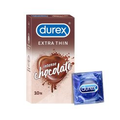 Durex Extra Thin Intense Chocolate Flavoured Condom - 10Pcs