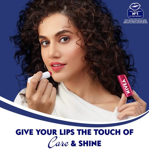 Nivea Cherry Shine Lip Balm 4.8g - Image 2