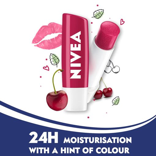 Nivea Cherry Shine Lip Balm 4.8g - Image 3