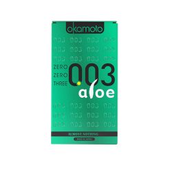 Okamoto 003 Aloe Vera Ultra Thinnest Premium Condom – 10pcs