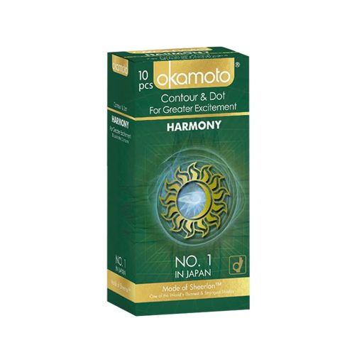 Okamoto Harmony Countor and Dotted Condom – 10Pcs
