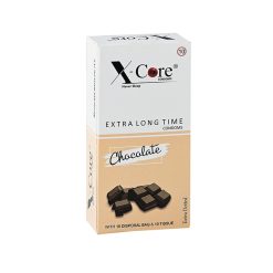 X-Core Extra Time Dotted Condom (Chocolate Flavoured) – 10pcs