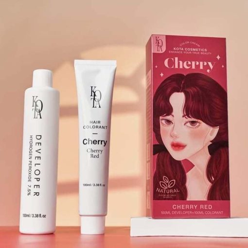 Kota Natural cherry Permanent Hair Color Cream (Cherry Red) - Image 3