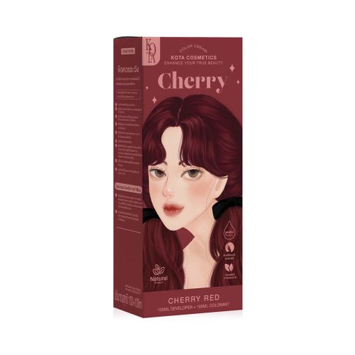 Kota Natural cherry Permanent Hair Color Cream (Cherry Red)