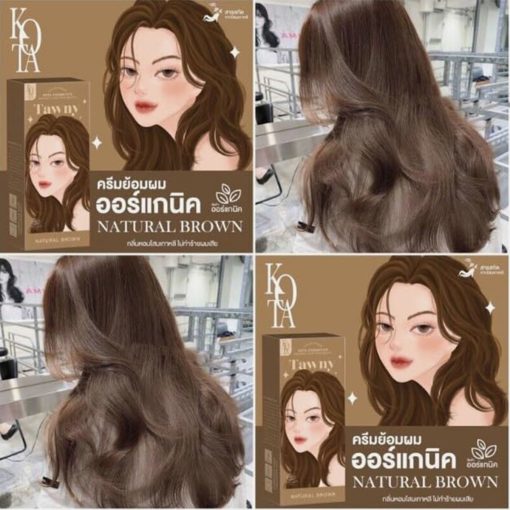 Kota Natural Tawny Permanent Hair Color Cream (Natural Brown) - Image 4