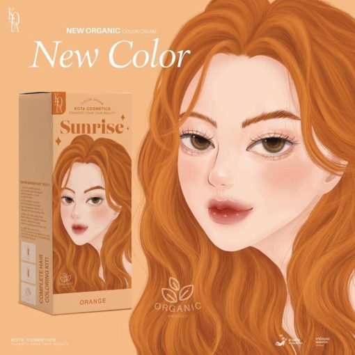 Kota Natural Sunrise Permanent Hair Color Cream (Orange) - Image 2