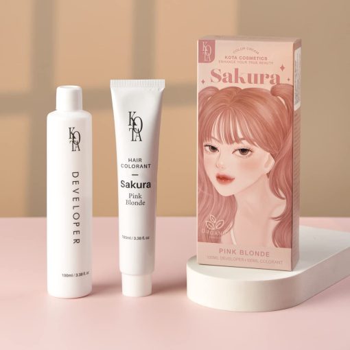 Kota Natural Sakura Permanent Hair Color Cream (Pink Blonde) - Image 3
