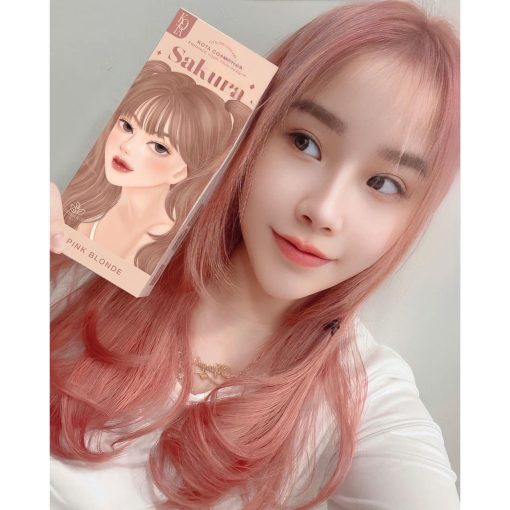 Kota Natural Sakura Permanent Hair Color Cream (Pink Blonde) - Image 4