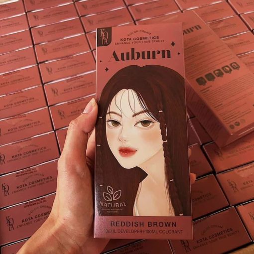 Kota Natural Auburn Permanent Hair Color Cream (Reddish Brown) - Image 2