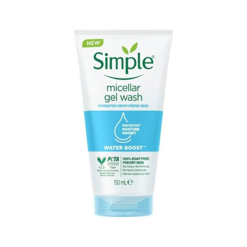 Simple Water Boost Micellar Facial Gel Wash 150ml