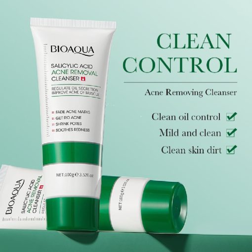 Bioaqua Salicylic Acid Acne Marks Removal Cleanser 100g - Image 2