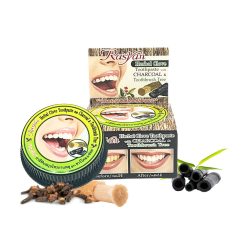 Rasyan Herbal Clove Toothpaste with Charcol & Toothbrush Tree