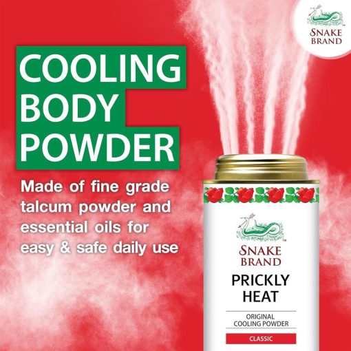 Snake Brand Prickly Heat Original Cooling Powder Classic 280g - Image 5