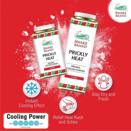 Snake Brand Prickly Heat Original Cooling Powder Classic 280g - Image 4