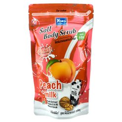 YOKO GOLD SALT BODY SCRUB PEACH PLUS MILK 350gm