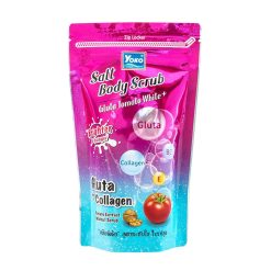 Yoko Gold Gluta Tomato White Gluta Collagen Salt Body Scrub  350g