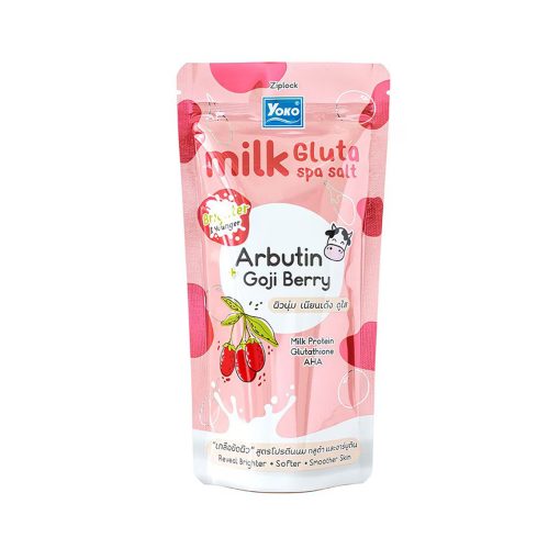 Yoko Milk Gluta Spa Salt (Arbutin Goji Berry) Whitening Scrub 300g