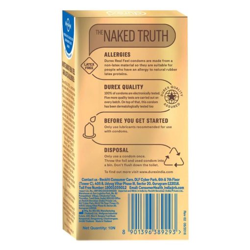 Durex Real Feel Skin on Skin Feeling Condom 10Pcs - Image 3