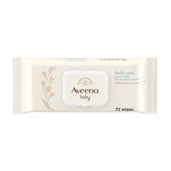 Aveeno Daily Care Baby Wipes for Dry and Sensitive Skin (72 Wipes)