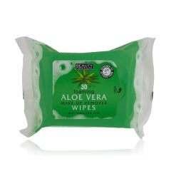 Beauty Formulas Foaming Aloe Vera Makeup Remover Wipes (25 Wipes)
