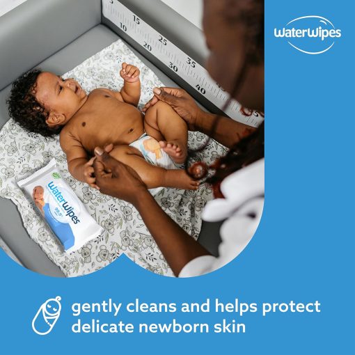 Water Wipes Original Plastic Free Baby Wipes (60 Wipes) - Image 4