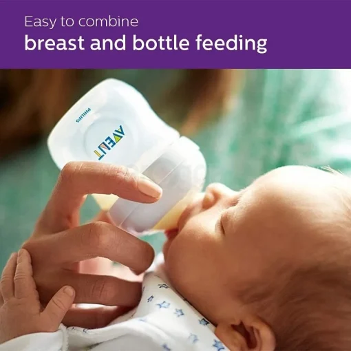 Philips Avent Natural Response Pink Color Baby Feeding Bottle 1m+, 260ml - Image 2