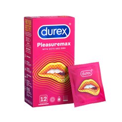 Durex Pleasuremax Ribbed & Dotted Condom 12pcs