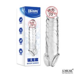 Umuse Penis Locked Pure Silicone Crystal Magic Condom