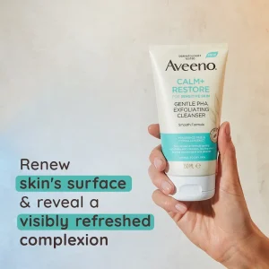 Alternative view of Aveeno Face Calm+Restore Gentle PHA Exfoliating Cleanser 150ml