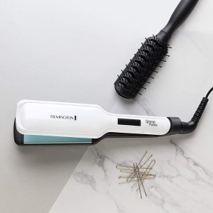 Alternative view of Remington Shine Therapy Wide Plate Straightener S8550