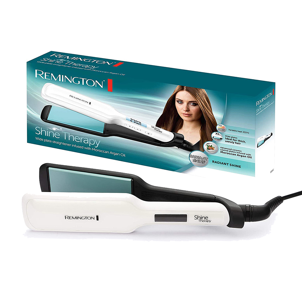 Remington Shine Therapy Wide Plate Straightener S8550