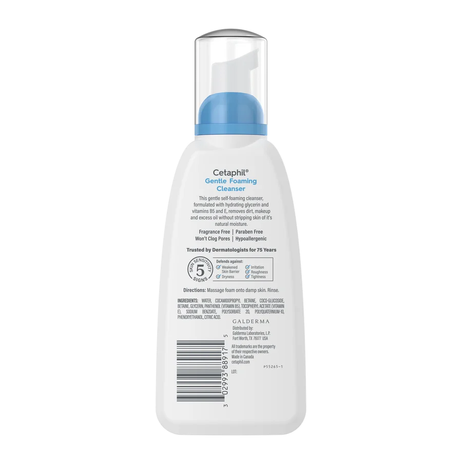 Cetaphil Gentle Foaming Cleanser for Normal to Dry Skin 237ml - Image 2