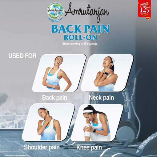 Amrutanjan Back pain Roll-on 50ml - Image 3