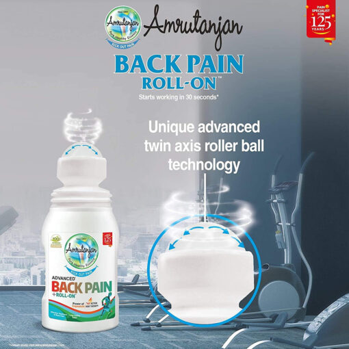 Amrutanjan Back pain Roll-on 50ml - Image 7
