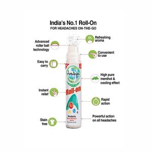 Alternative view of Amrutanjan Headache Faster Relaxation Roll on 10ml