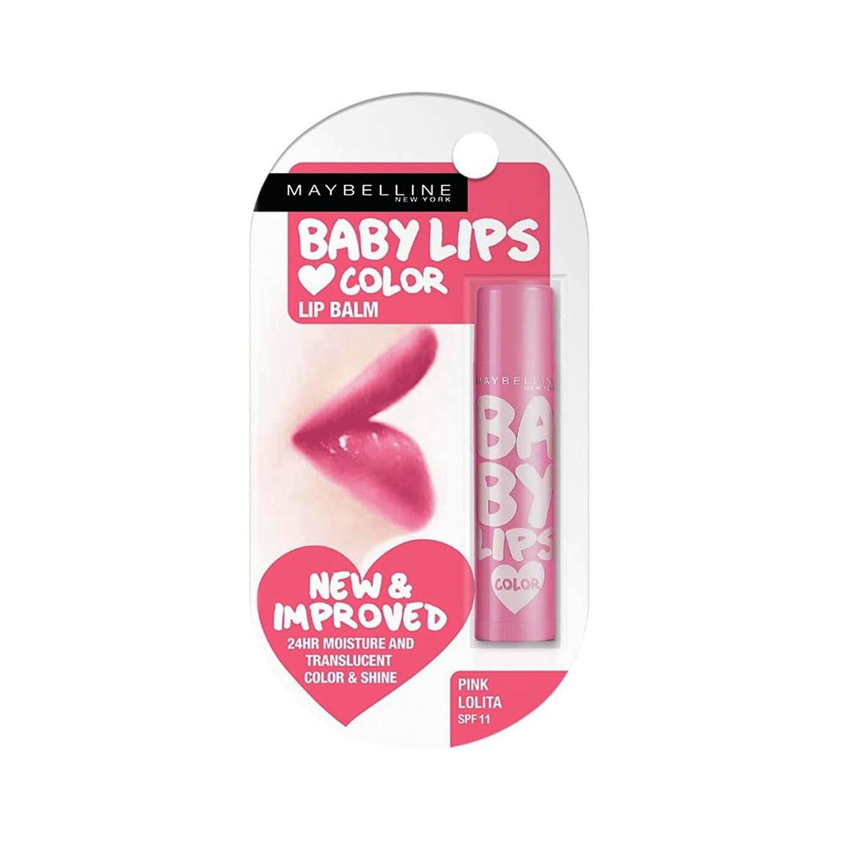 Maybelline Baby Lips Color Changing Lip Balm SPF-11 (Pink Lolita) 1.7g