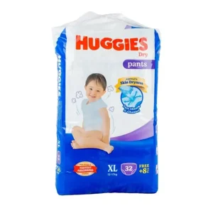 Huggies Dry Pants Baby Diaper XL (12-17kg) – 32+8/40pcs