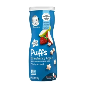 Gerber Puffs Grain snacks Strawberry Apple-42g